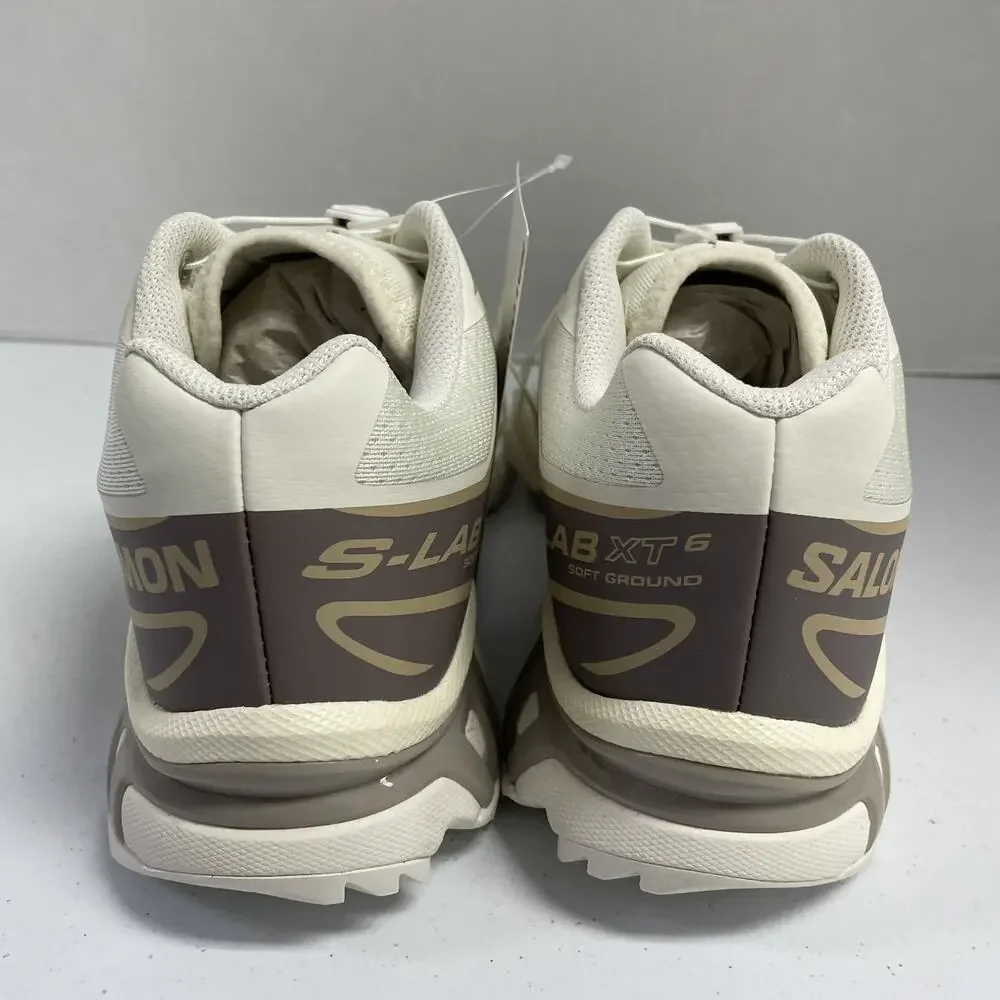 Salomon XT-6 Vanilla Ice Iron Etherea L47737700 Size 9.5 White Tan Trail Running